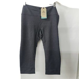 NWT prAna Women's Pillar Capri Heather Grey Plus  Yoga Leggings Stretch